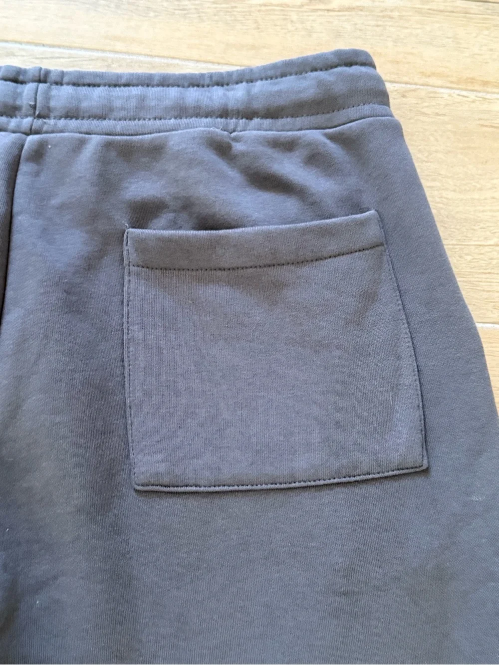 Zara Charcoal Drawstring Jogger Sweatpants with Cuffs - Picture 3 of 6